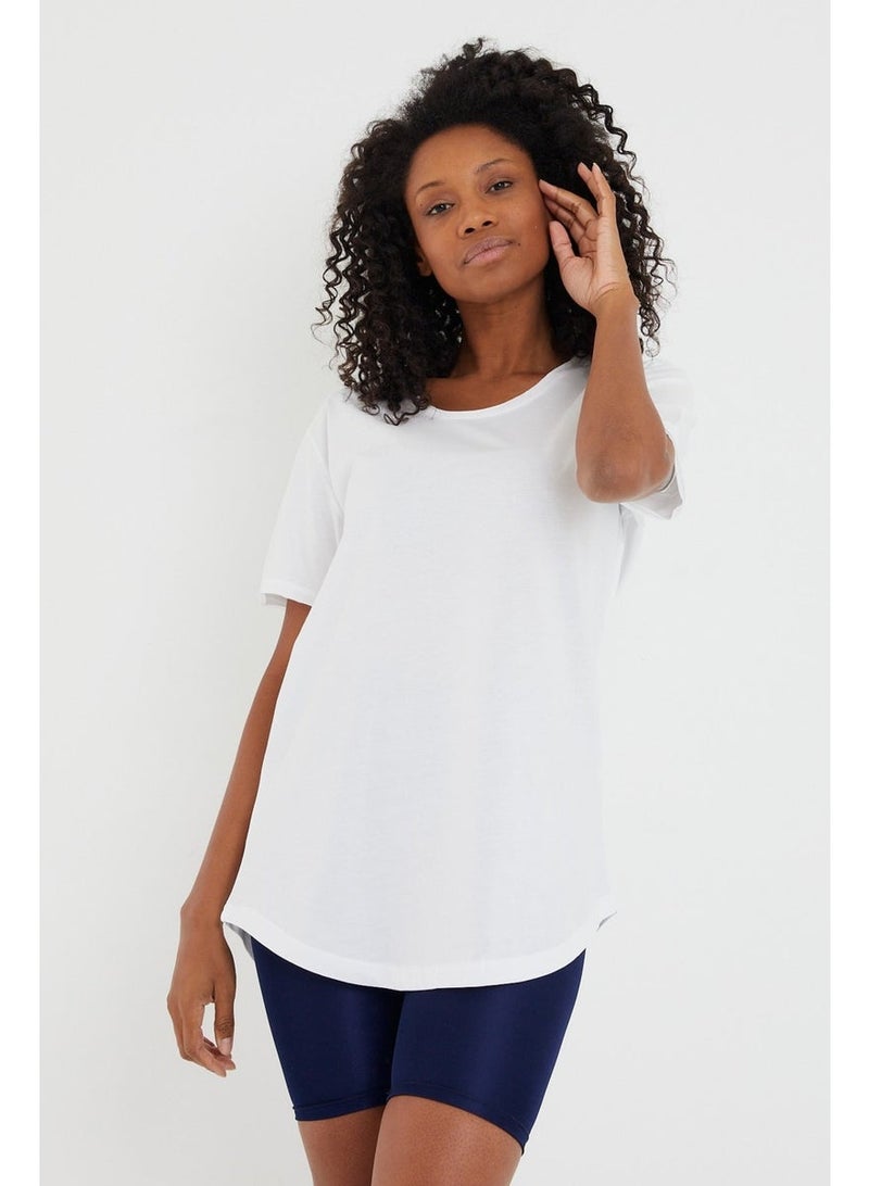 Cool Tarz Cool Style Style Cool Women White Dirty Collar Loose T-SHIRT-XKTCPS001R15S - Image 3